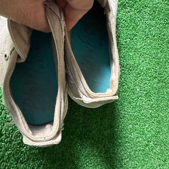 Blowfish Malibu Mars-K Slip On Low Top distressed Edge Sneakers Shoes Size 8 - Picture 10 of 11